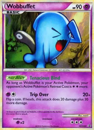 Wobbuffet HGSS04/25 HGSS Black Star Promos Pokemon card