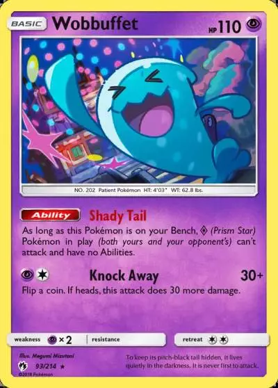 Wobbuffet 93/214 Lost Thunder Pokemon card
