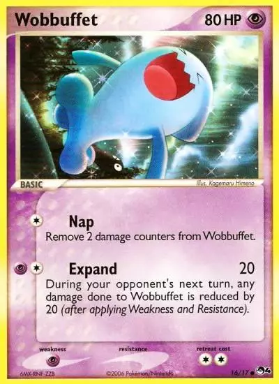 Wobbuffet 16/17 POP Series 4 Pokemon card