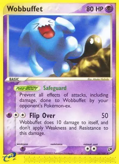 Wobbuffet 26/100 Sandstorm Pokemon card