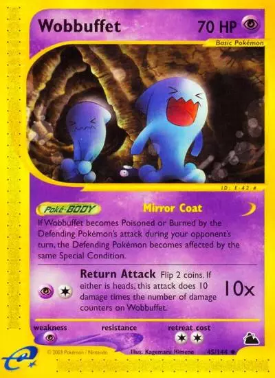 Wobbuffet 45/144 Skyridge Pokemon card