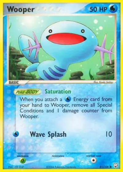 Wooper 81/109 Team Rocket Returns Pokemon card