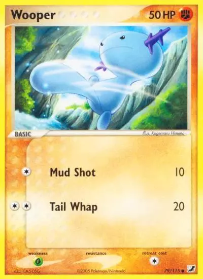 Wooper 79/115 Unseen Forces Pokemon card