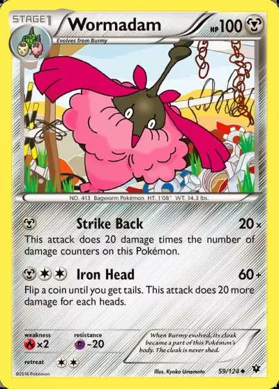 Wormadam 59/124 Fates Collide Pokemon card