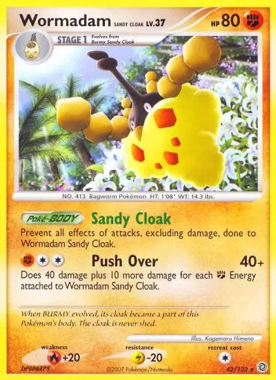 Wormadam Sandy Cloak 42/132 Secret Wonders Pokemon card
