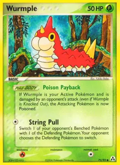 Wurmple 70/92 Legend Maker Pokemon card
