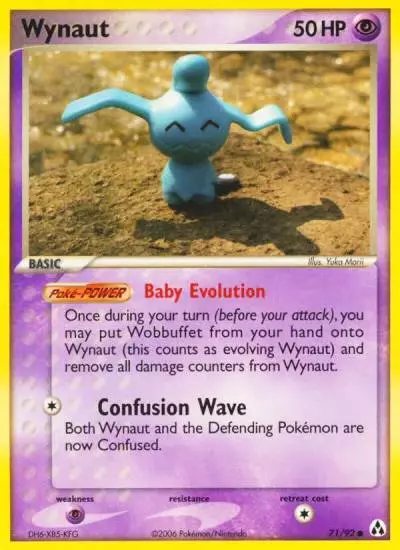 Wynaut 71/92 Legend Maker Pokemon card