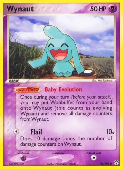Wynaut 70/108 Power Keepers Pokemon card