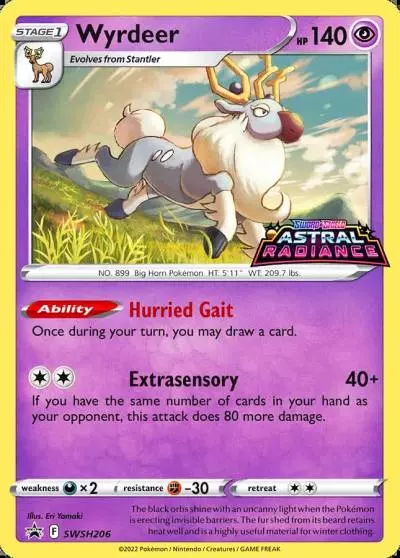 Wyrdeer SWSH206/307 SWSH Black Star Promos Pokemon card