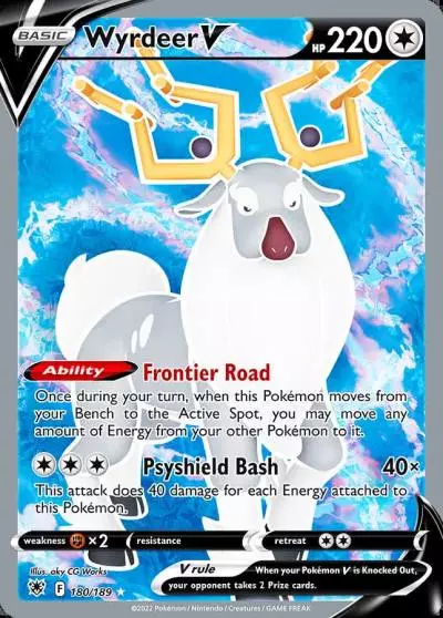 Wyrdeer V 180/189 Astral Radiance Pokemon card