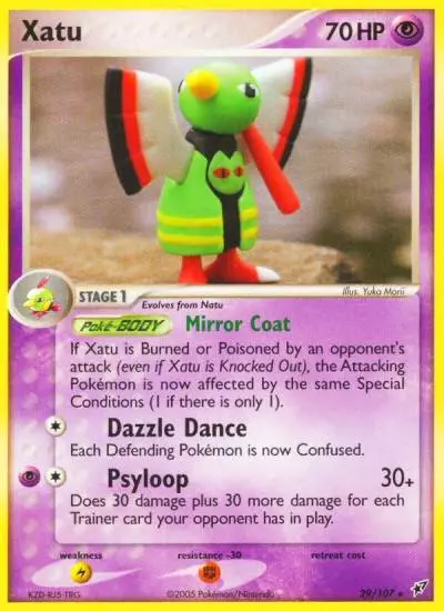 Xatu 29/107 Deoxys Pokemon card