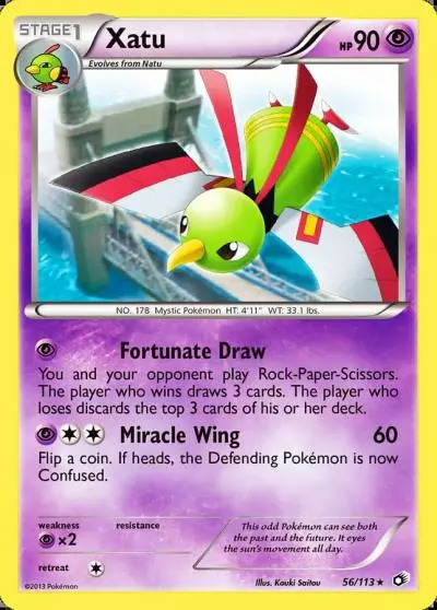 Xatu 56/113 Legendary Treasures Pokemon card
