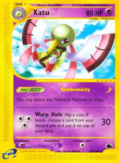 Xatu 35/144 Skyridge Pokemon card
