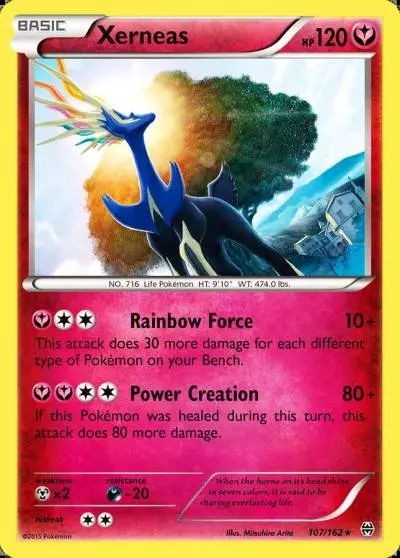 Xerneas 107/162 BREAKthrough Pokemon card