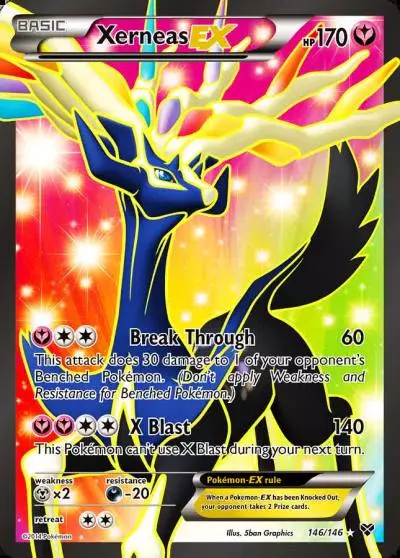 Xerneas-EX 146/146 XY Pokemon card