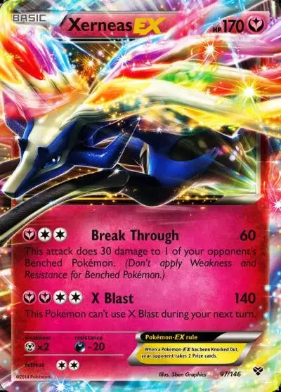 Xerneas-EX 97/146 XY Pokemon card