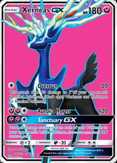 Xerneas-GX 126/131 Forbidden Light Pokemon card