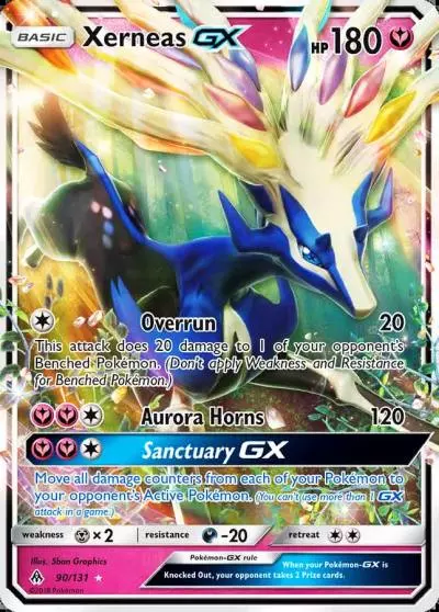 Xerneas-GX 90/131 Forbidden Light Pokemon card