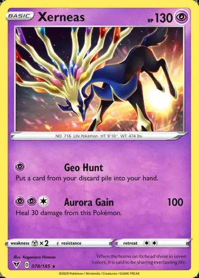 Xerneas 78/185 Vivid Voltage Pokemon card