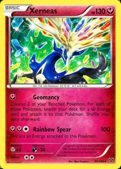 Xerneas 96/146 XY Pokemon card