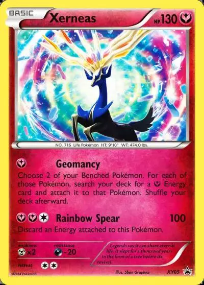 Xerneas XY05/211 XY Black Star Promos Pokemon card