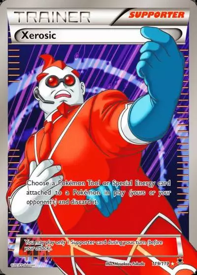 Xerosic 119/119 Phantom Forces Pokemon card