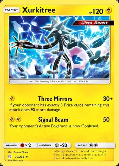 Xurkitree 70/236 Unified Minds Pokemon card