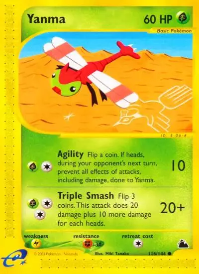 Yanma 116/144 Skyridge Pokemon card