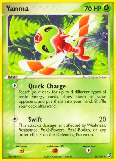 Yanma 28/109 Team Rocket Returns Pokemon card