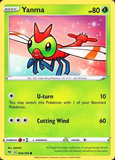Yanma 6/185 Vivid Voltage Pokemon card