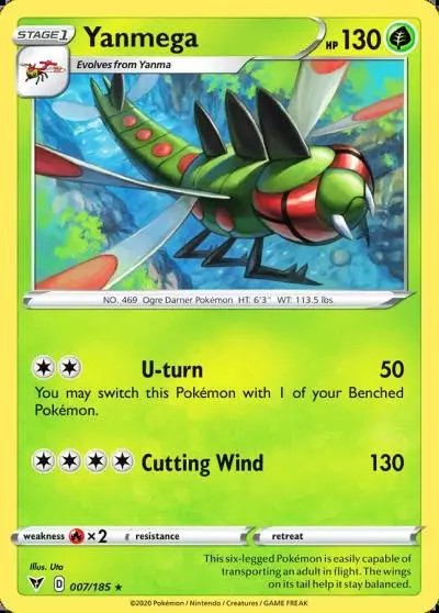 Yanmega 7/185 Vivid Voltage Pokemon card