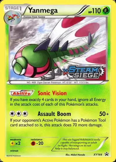 Yanmega XY144/211 XY Black Star Promos Pokemon card