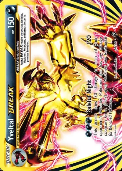 Yveltal BREAK 66/114 Steam Siege Pokemon card