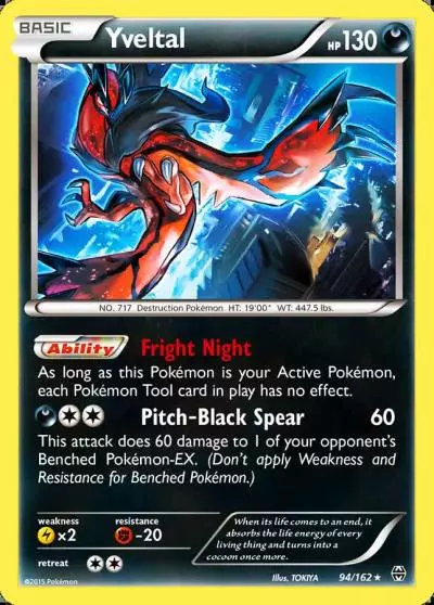 Yveltal 94/162 BREAKthrough Pokemon card
