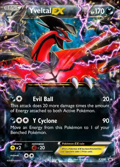 Yveltal-EX XY08/211 XY Black Star Promos Pokemon card