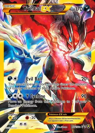 Yveltal-EX XY150a/211 XY Black Star Promos Pokemon card