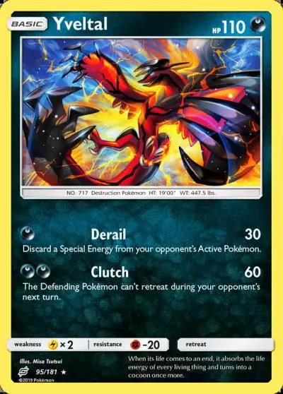 Yveltal 95/181 Team Up Pokemon card