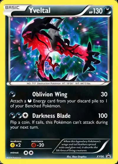 Yveltal XY06/211 XY Black Star Promos Pokemon card