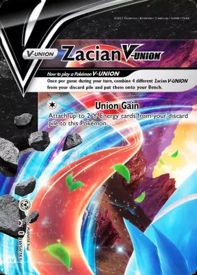 Zacian V-UNION SWSH163/307 SWSH Black Star Promos Pokemon card