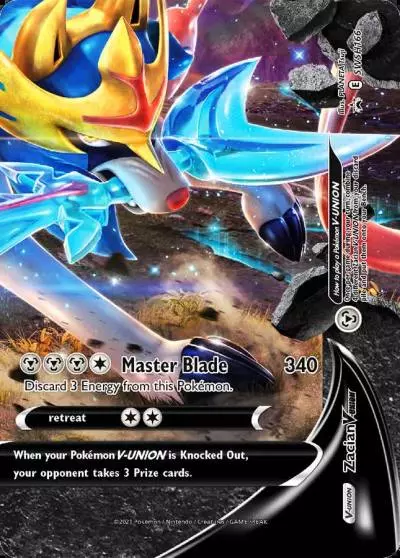 Zacian V-UNION SWSH166/307 SWSH Black Star Promos Pokemon card