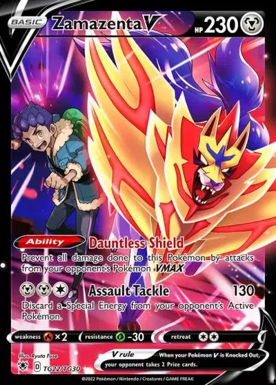 Zamazenta V TG22/30 Astral Radiance Trainer Gallery Pokemon card