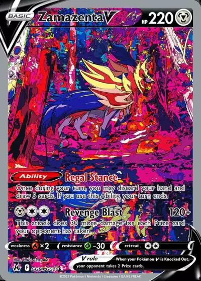 Zamazenta V GG54/70 Crown Zenith Galarian Gallery Pokemon card