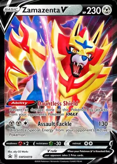 Zamazenta V SWSH019/307 SWSH Black Star Promos Pokemon card
