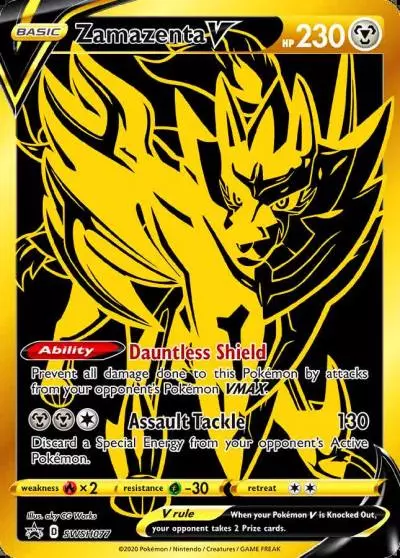 Zamazenta V SWSH077/307 SWSH Black Star Promos Pokemon card