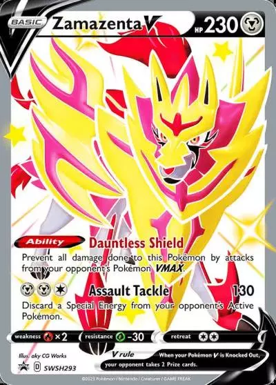 Zamazenta V SWSH293/307 SWSH Black Star Promos Pokemon card