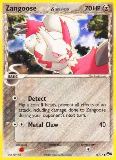 Zangoose δ 15/17 POP Series 5 Pokemon card