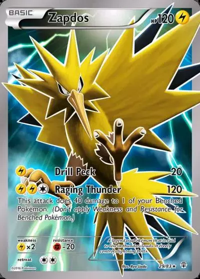 Zapdos 29/83 Generations Pokemon card