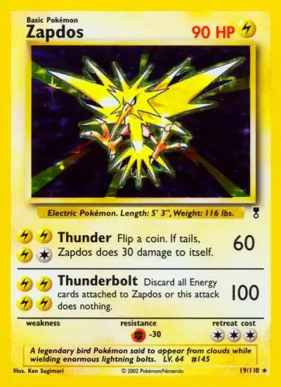 Zapdos 19/110 Legendary Collection Pokemon card