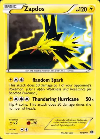 Zapdos 41/99 Next Destinies Pokemon card