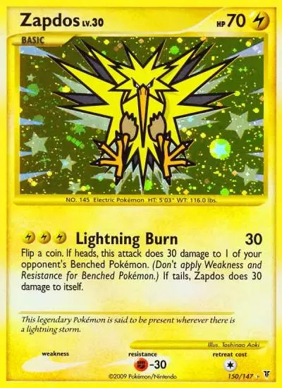 Zapdos 150/147 Supreme Victors Pokemon card
